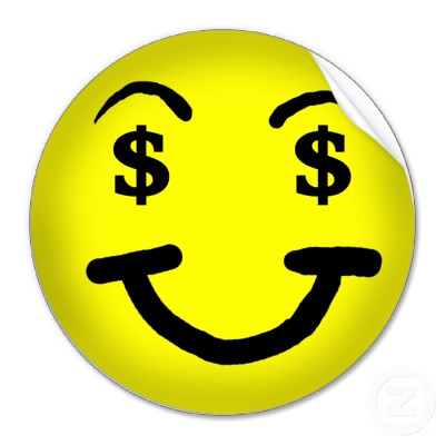 happy face clipart. Smiley Face With Dollar Signs